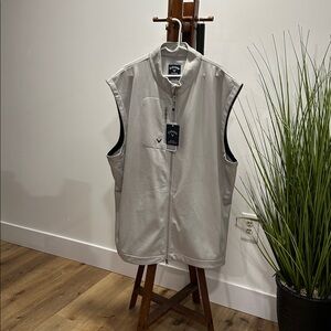 Callaway Weather-series Light Gray Zip-Up Vest